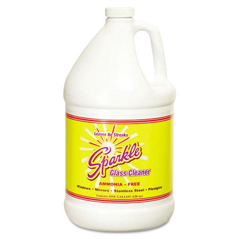Glass Cleaner, 1gal Bottle Refill, 4-carton