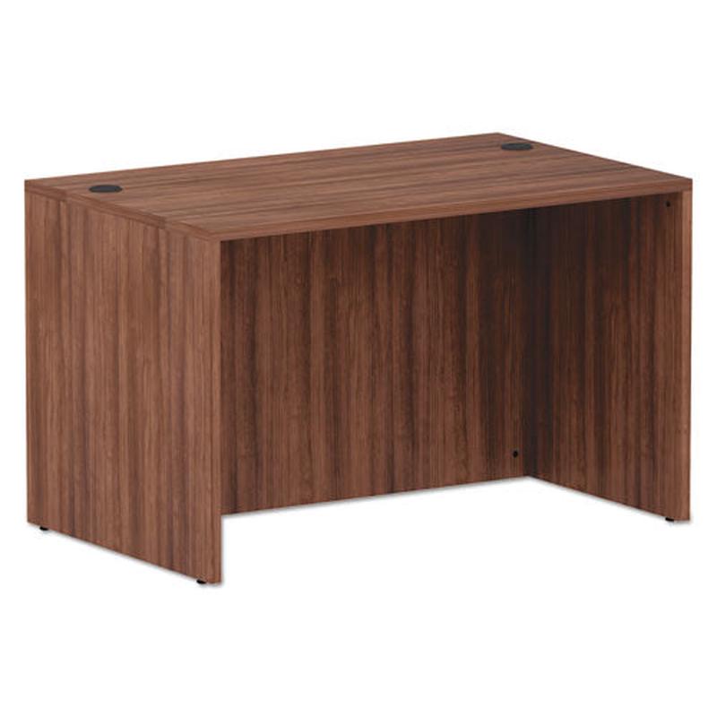 Alera Valencia Series Straight Front Desk Shell, 47.25w X 29.5d X 29.63h, Modern Walnut