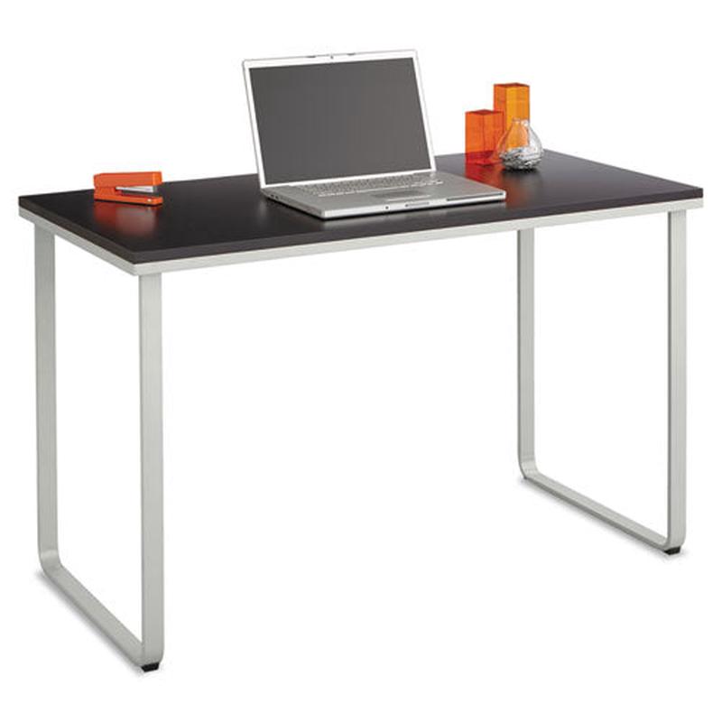Steel Workstation, 47.25w X 24d X 28.75h, Black-silver