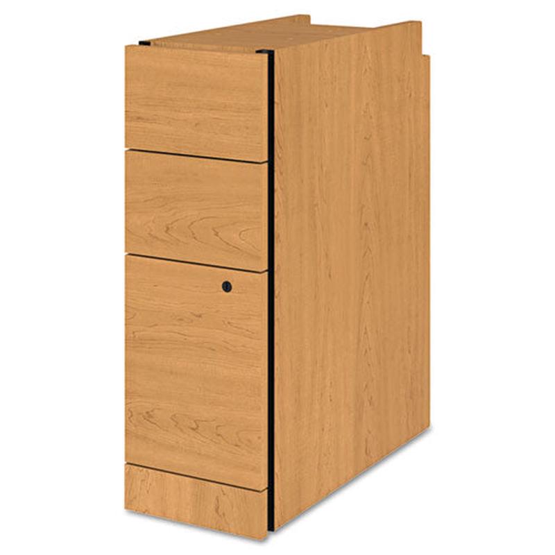 Narrow Box-box-file Pedestal For 10500-10700 Series Shells, 9.5w X 22.75d X 28h, Harvest