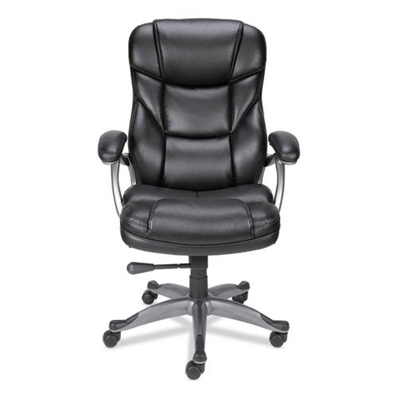 Alera Birns Series High-back Task Chair, Supports Up To 250 Lb, 18.11" To 22.05" Seat Height, Black Seat-back, Chrome Base