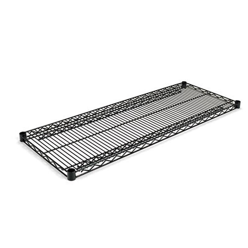 Industrial Wire Shelving Extra Wire Shelves, 48w X 18d, Black, 2 Shelves-carton