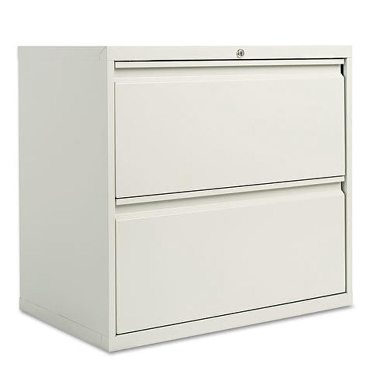 Lateral File, 2 Legal-letter-size File Drawers, Light Gray, 30" X 18" X 28"