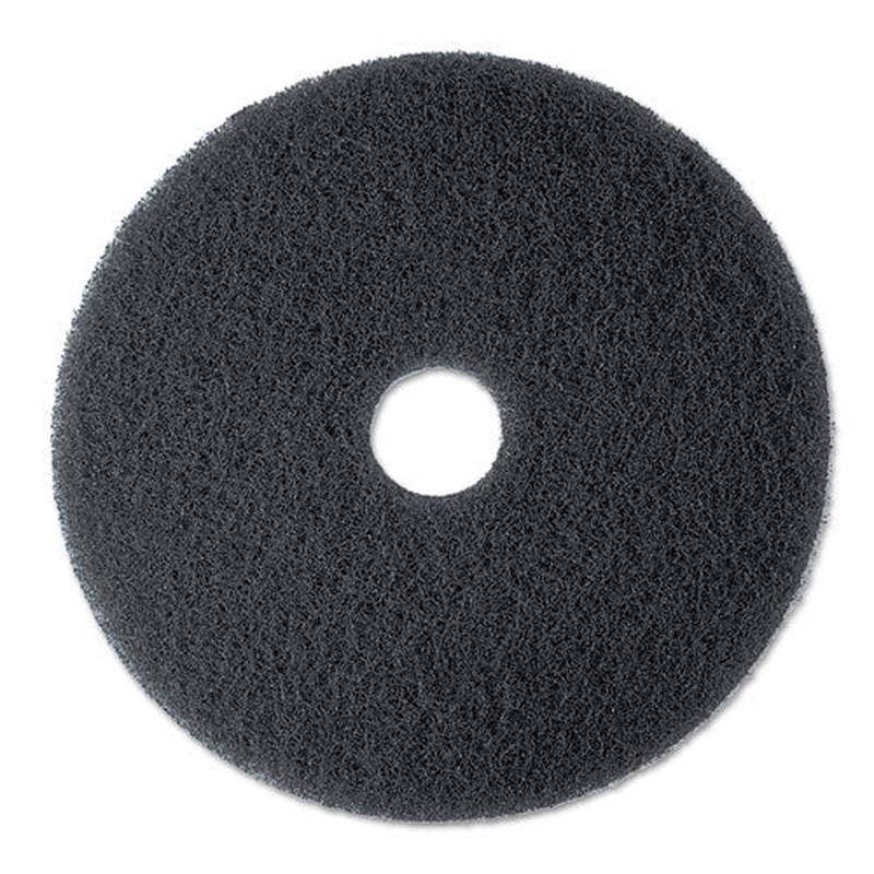 High Productivity Floor Pad 7300, 20" Diameter, Black, 5-carton