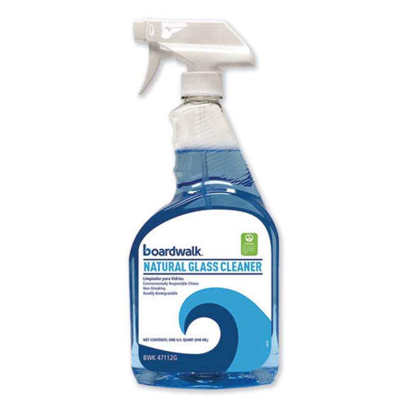 Natural Glass Cleaner, 32 Oz Trigger Bottle, 12-carton