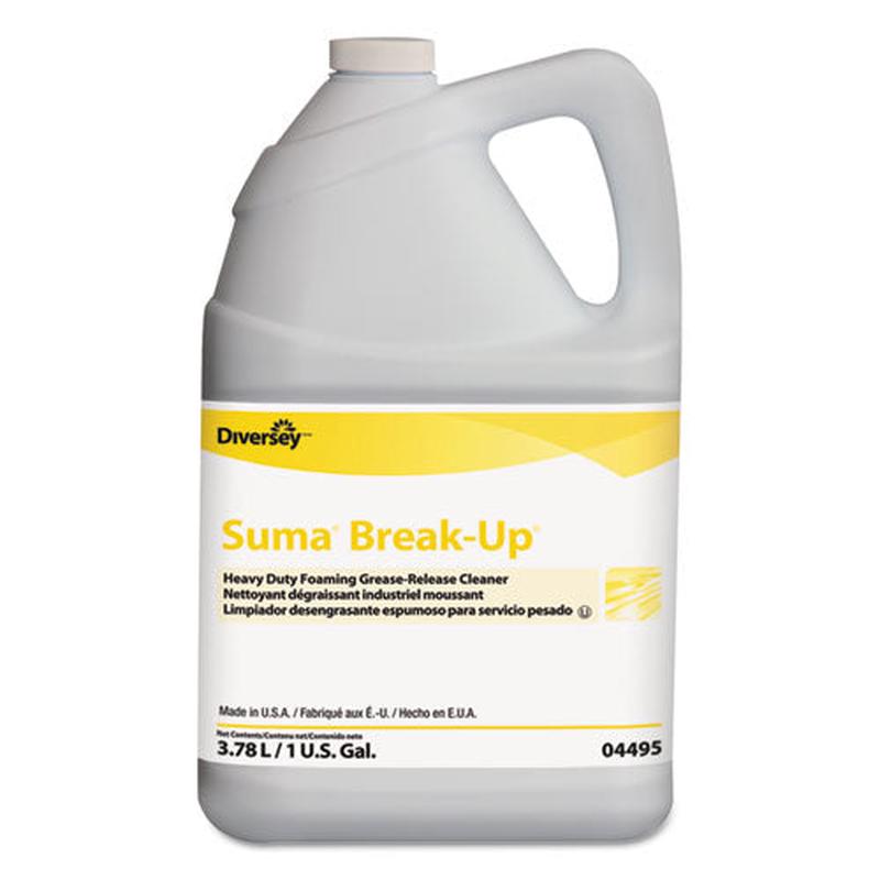 Suma Break-up Heavy-duty Foaming Grease-release Cleaner, 1 Gal Bottle, 4-carton