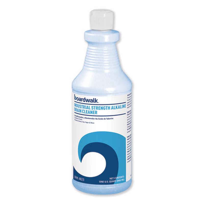 Industrial Strength Alkaline Drain Cleaner, 32 Oz Bottle, 12-carton