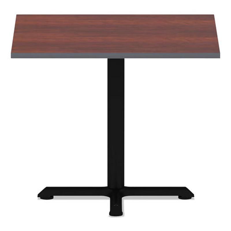 Reversible Laminate Table Top, Square, 35 3-8w X 35 3-8d, Medium Cherry-mahogany