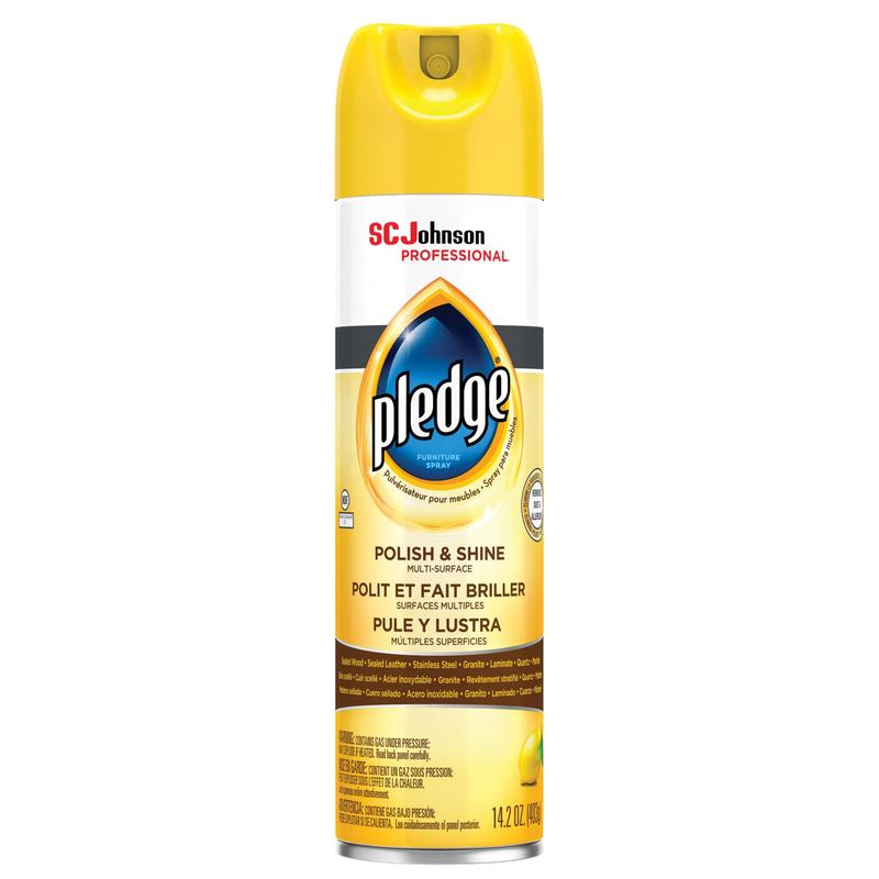 Furniture Polish, Lemon, 14.2 Oz, Aerosol, 6-carton