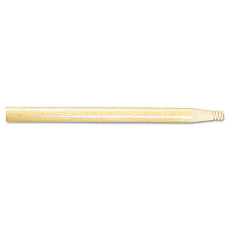 Threaded End Broom Handle, 15-16" X 60", Natural Wood