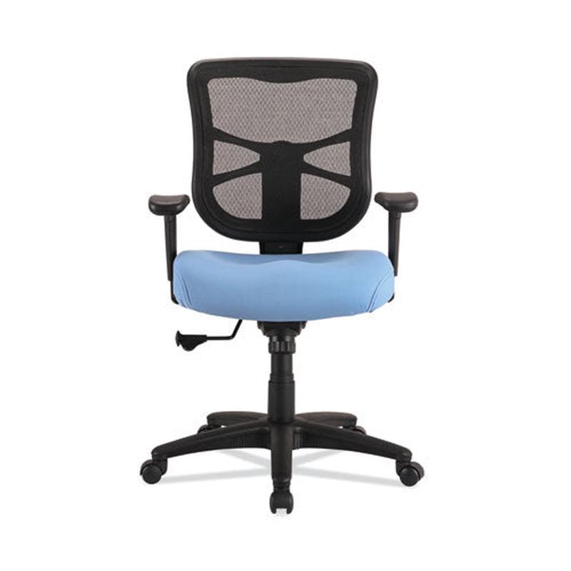 Alera Elusion Series Mesh Mid-back Swivel-tilt Chair, Supports Up To 275 Lb, 17.9" To 21.8" Seat Height, Light Blue Seat