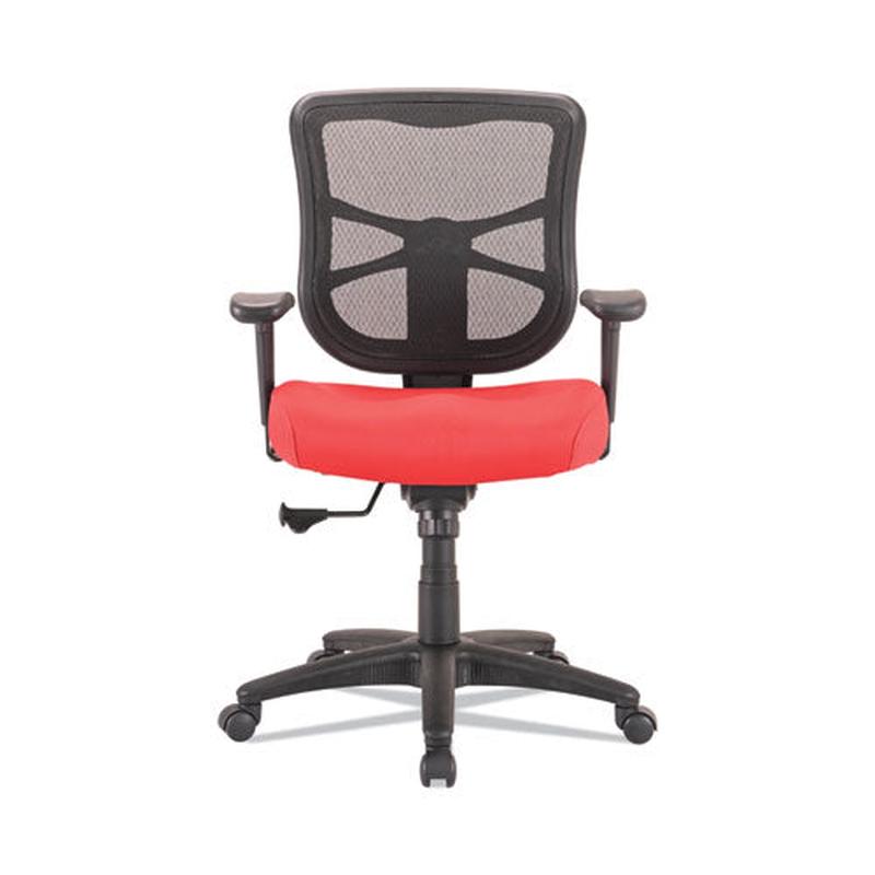 Alera Elusion Series Mesh Mid-back Swivel-tilt Chair, Supports Up To 275 Lb, 17.9" To 21.8" Seat Height, Red