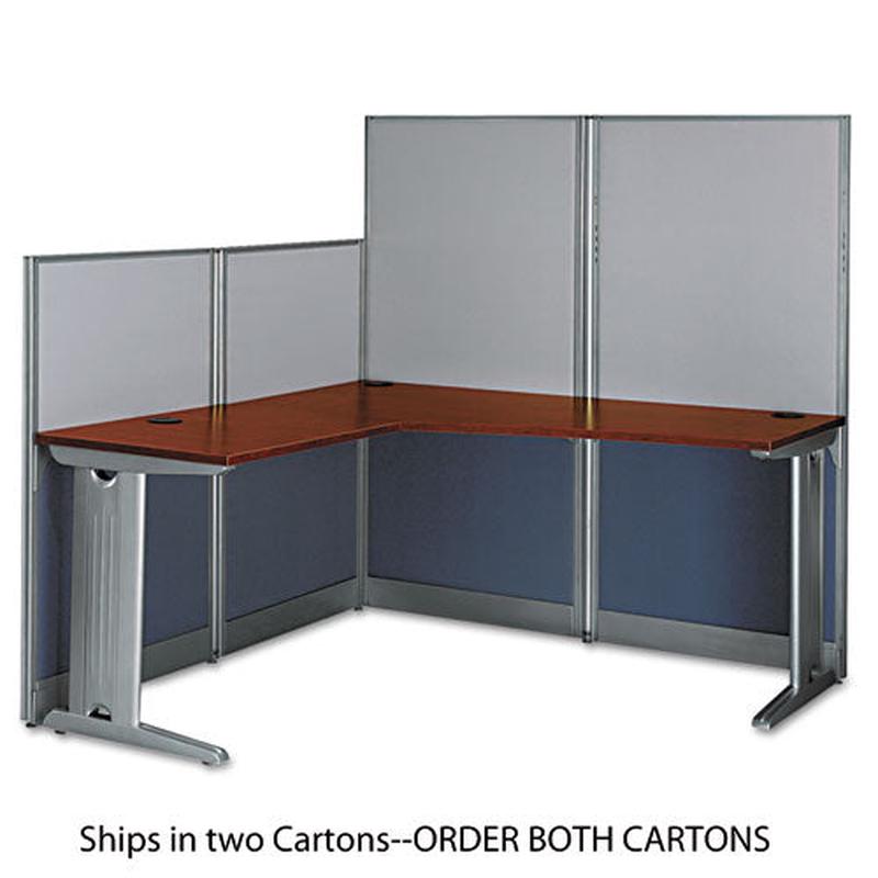 L-workstation Office-in-an-hour, Hansen Cherry (box 2 Of 2)