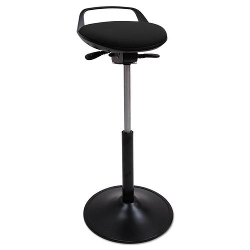 Perch Sit Stool, Black-black, Black Base
