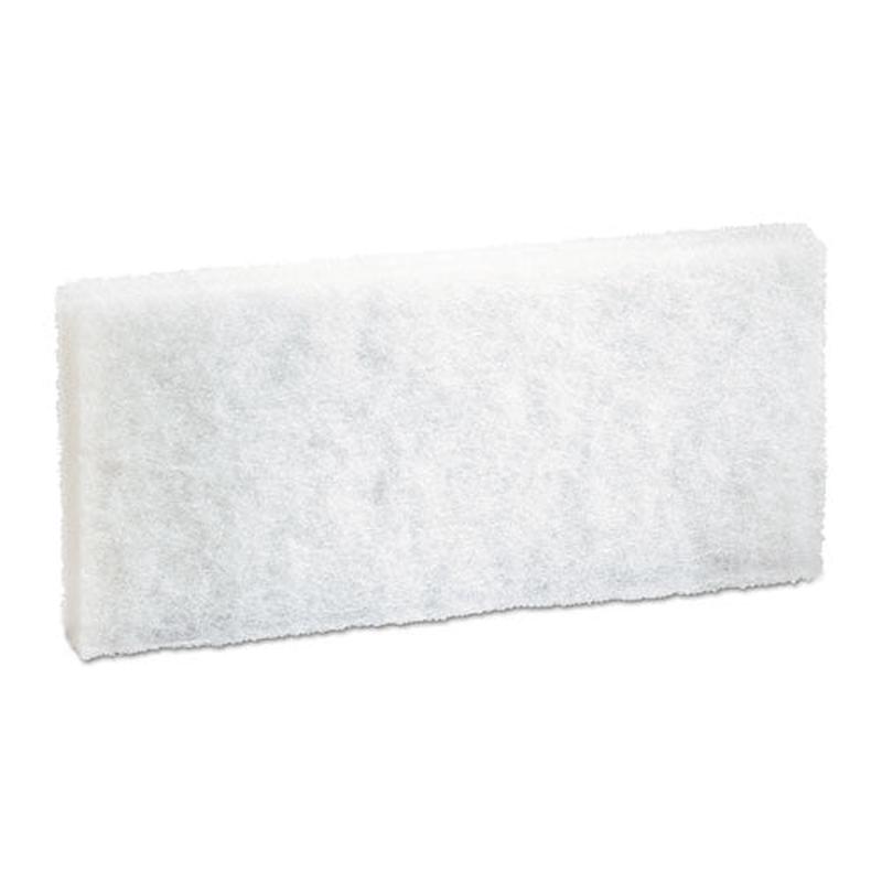 Light-duty White Pad, 4 X 10, 20-carton