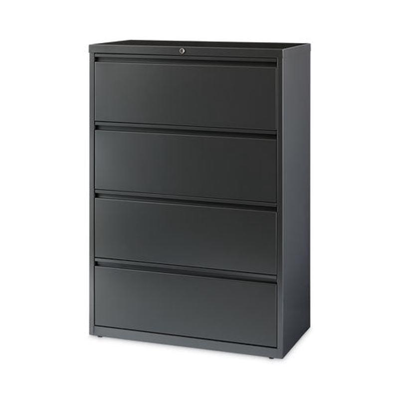 Lateral File Cabinet, 4 Letter-legal-a4-size File Drawers, Charcoal, 36 X 18.62 X 52.5