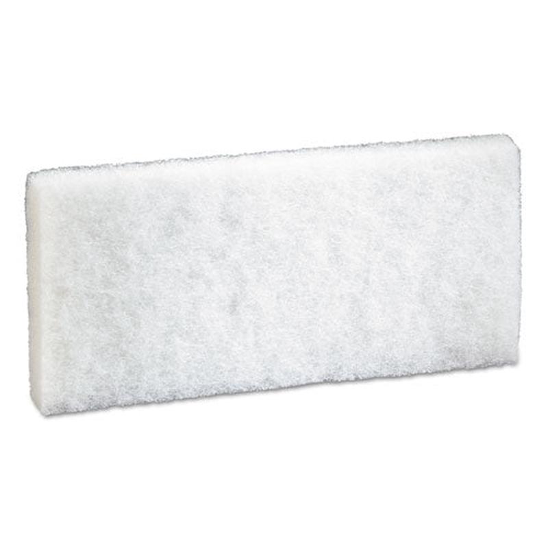Doodlebug Scrub Pad, 4.6" X 10", White, 5-pack, 4 Packs-carton