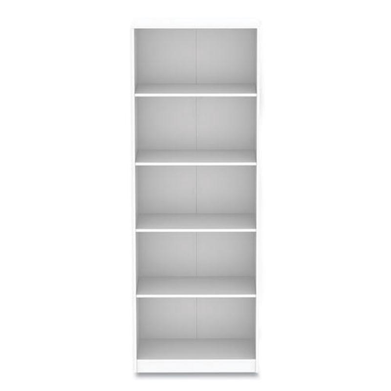 Five-shelf Bookcase, 27.56" X 11.42" X 77.56", White