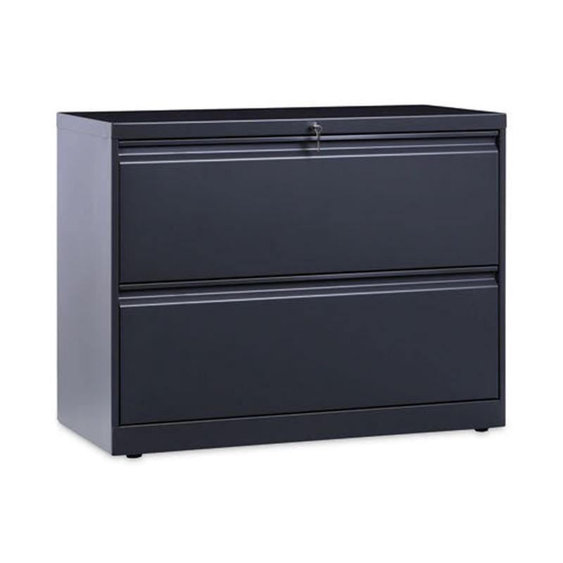 Lateral File, 2 Legal-letter-a4-a5-size File Drawers, Charcoal, 36" X 18" X 28"