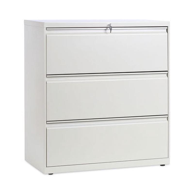 Lateral File, 3 Legal-letter-a4-a5-size File Drawers, Putty, 36" X 18" X 39.5"