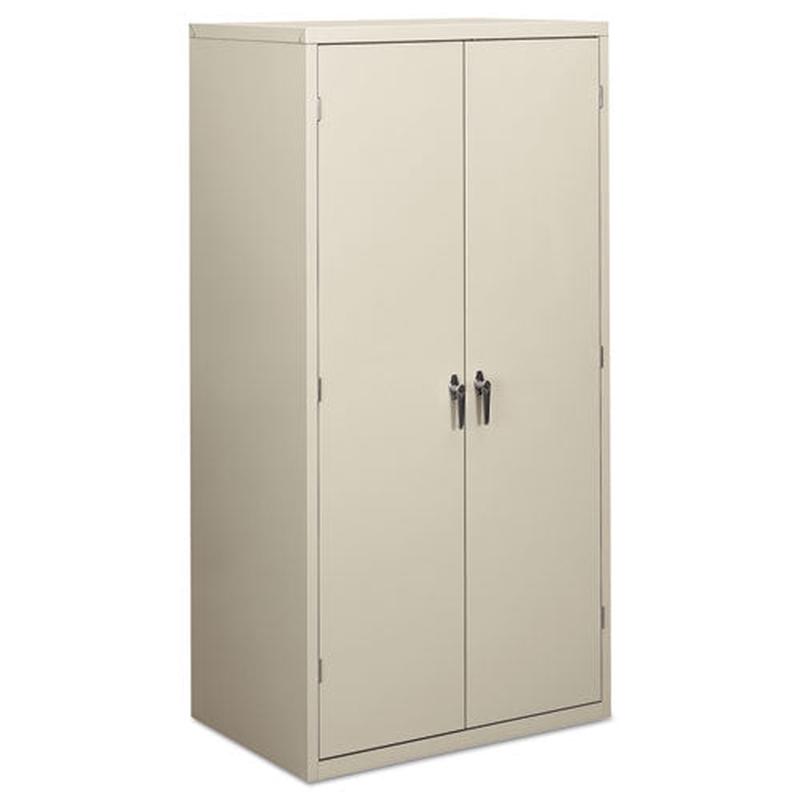 Assembled Storage Cabinet, 36w X 24 1-4d X 71 3-4h, Light Gray