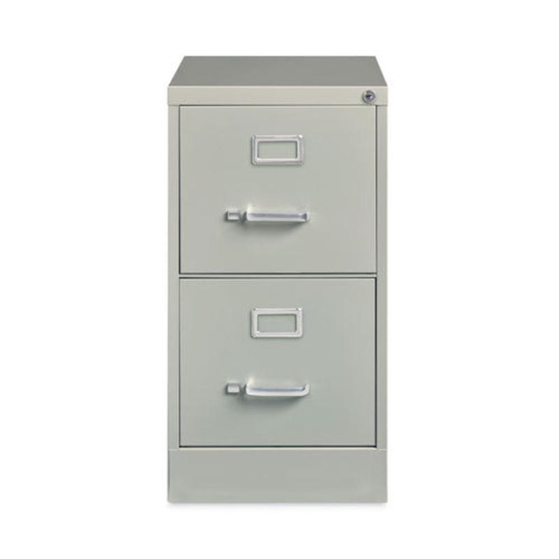 Vertical Letter File Cabinet, 2 Letter-size File Drawers, Light Gray, 15 X 22 X 28.37