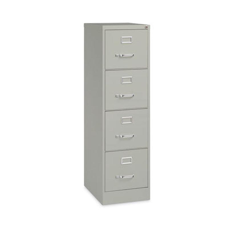 Vertical Letter File Cabinet, 4 Letter-size File Drawers, Light Gray, 15 X 22 X 52