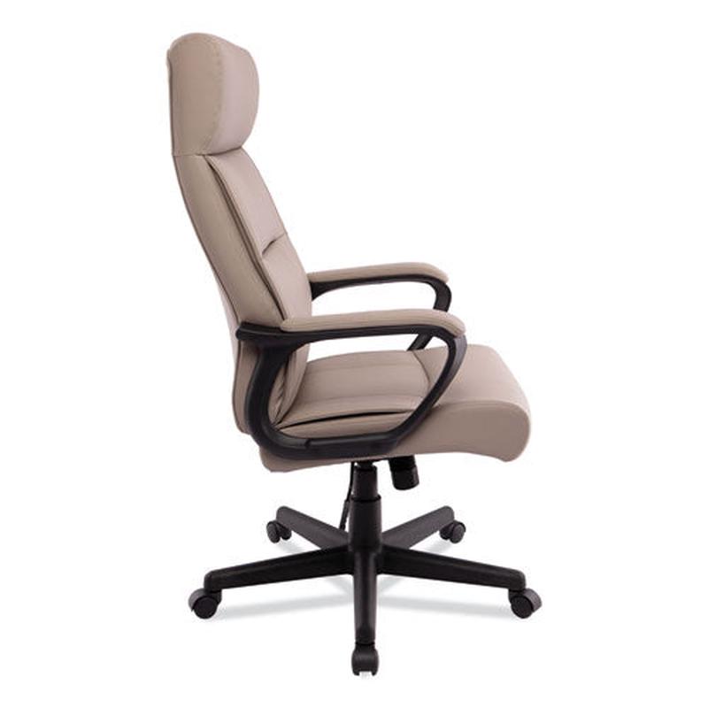 Alera Oxnam Series High-back Task Chair, Supports Up To 275 Lbs, 17.56" To 21.38" Seat Height, Tan Seat-back, Black Base