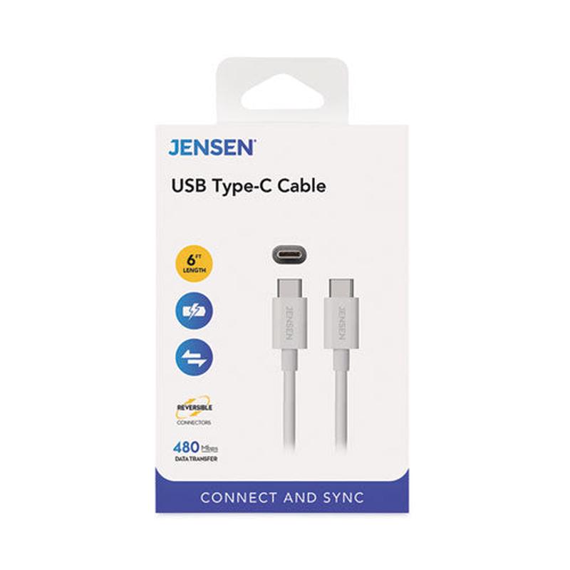 Usb-c 3.1 Type-c, 6 Ft, 480 Mbps, White